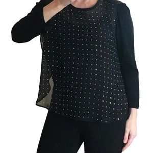 Dolci Vita Sparkle  Bead Sheer front Top small